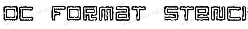 OC Format Stencil S1字体转换